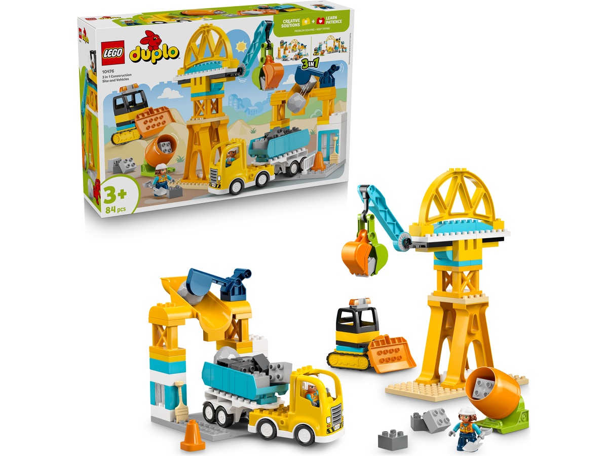 LEGO DUPLO Town 3 i 1 byggeplass og kjøretøy 10476 LEGO