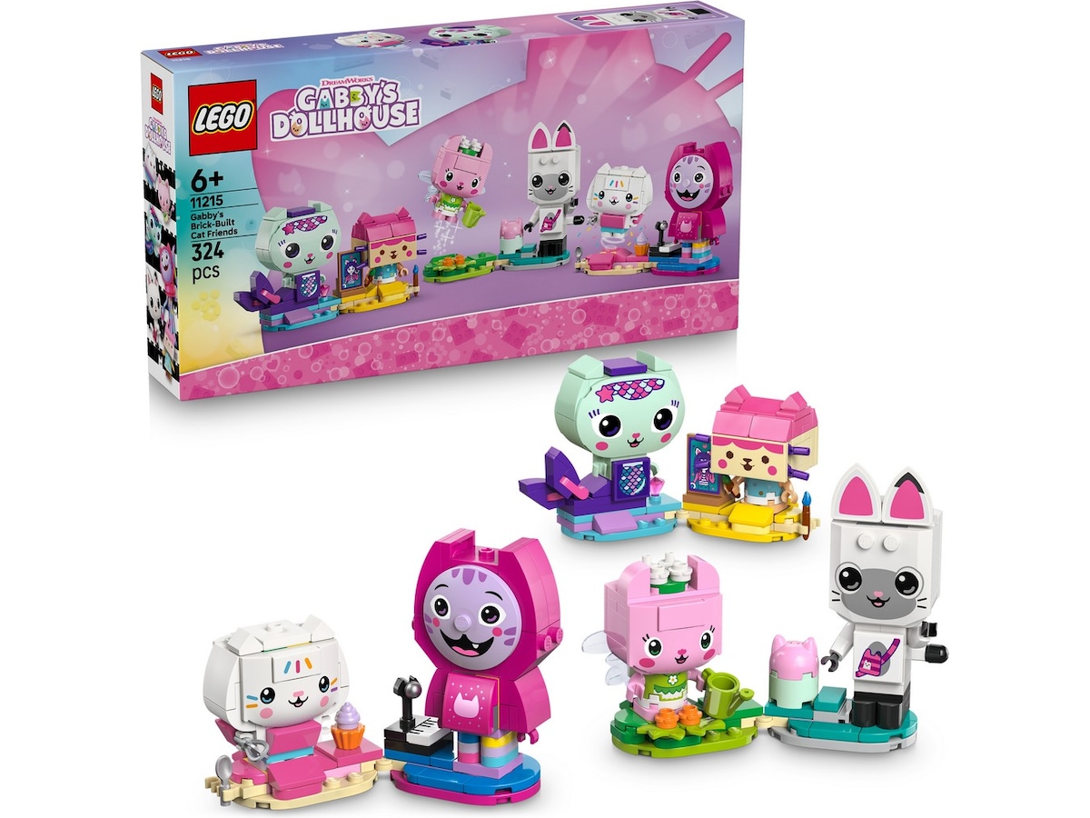 LEGO Gabby's Dollhouse Gabbys klossebygde kattevenner 11215 LEGO