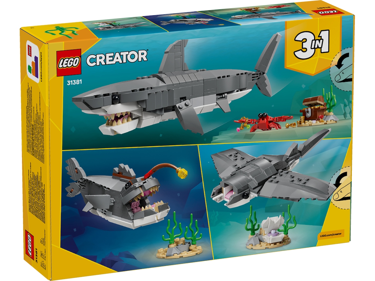 LEGO Creator villsint hai med skattekiste 31381 LEGO