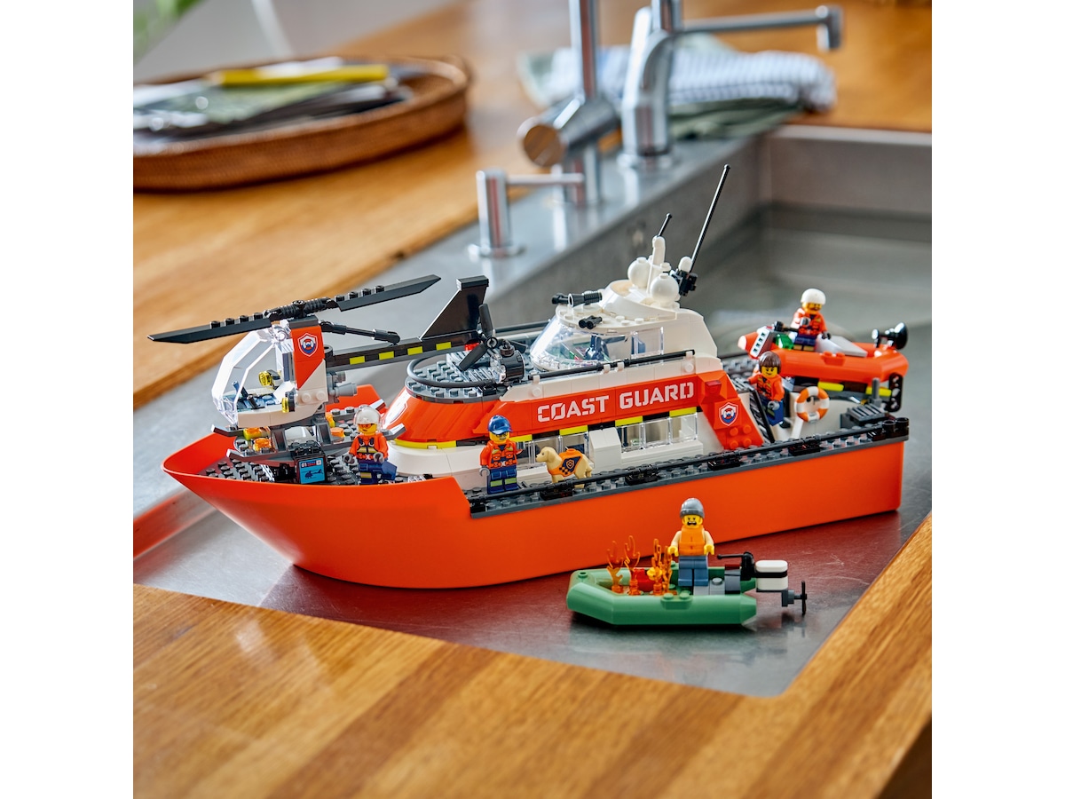 LEGO City kystvaktens helikopter og redningsbåt 60504 LEGO