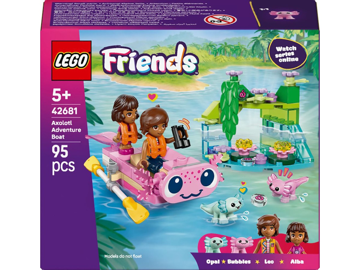 LEGO Friends eventyrbåt med axolotler 42681 LEGO