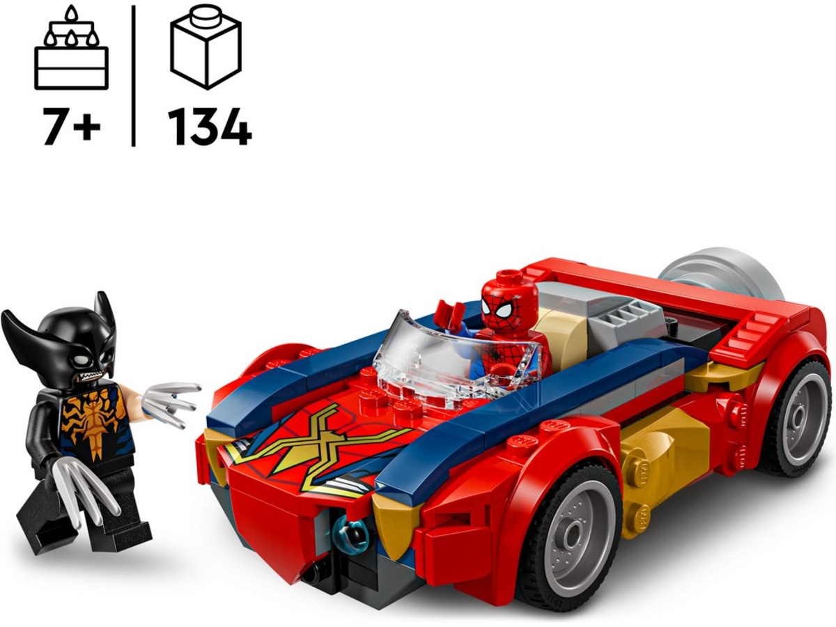 LEGO Super Heroes Spider-Man i bil mot venomifisert Wolverine 76336 LEGO