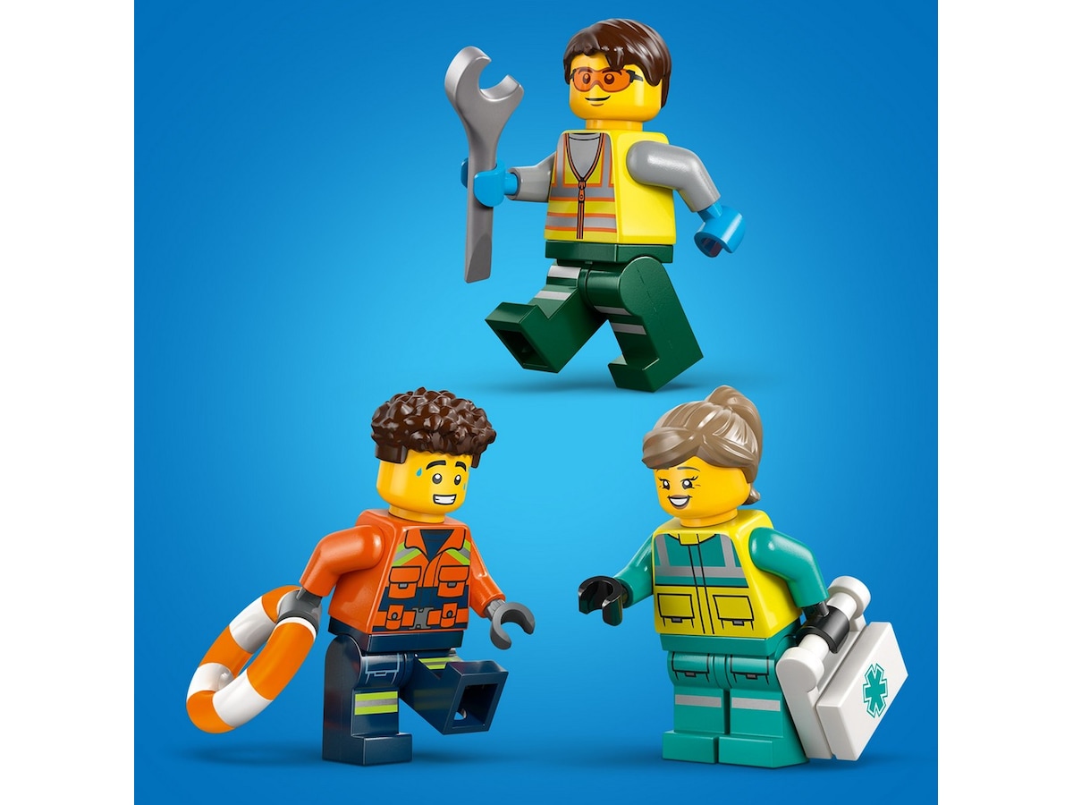 LEGO City Great Vehicles fly-, servicebil- og luftputebåt-remiks 60505 LEGO