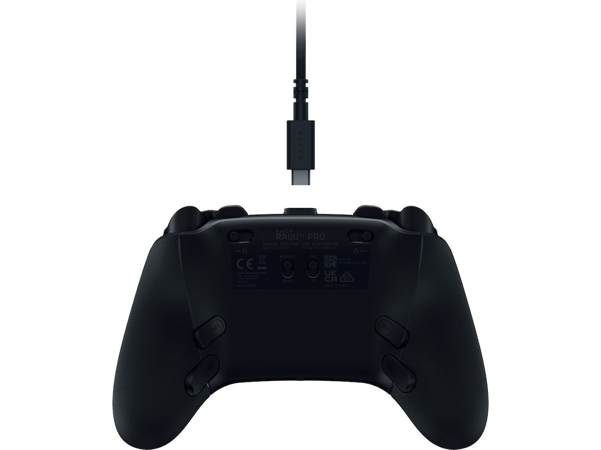 Razer Raiju V3 Pro trådløs kontroller for PS5 og PC (svart) Tilbehør til spillkonsoller