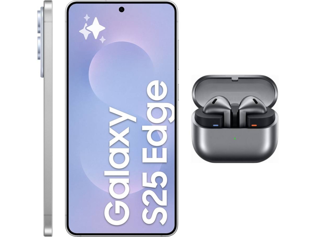 Samsung Galaxy S25 Edge 256GB (titanium icyblue) + Buds3 Mobiltelefoner
