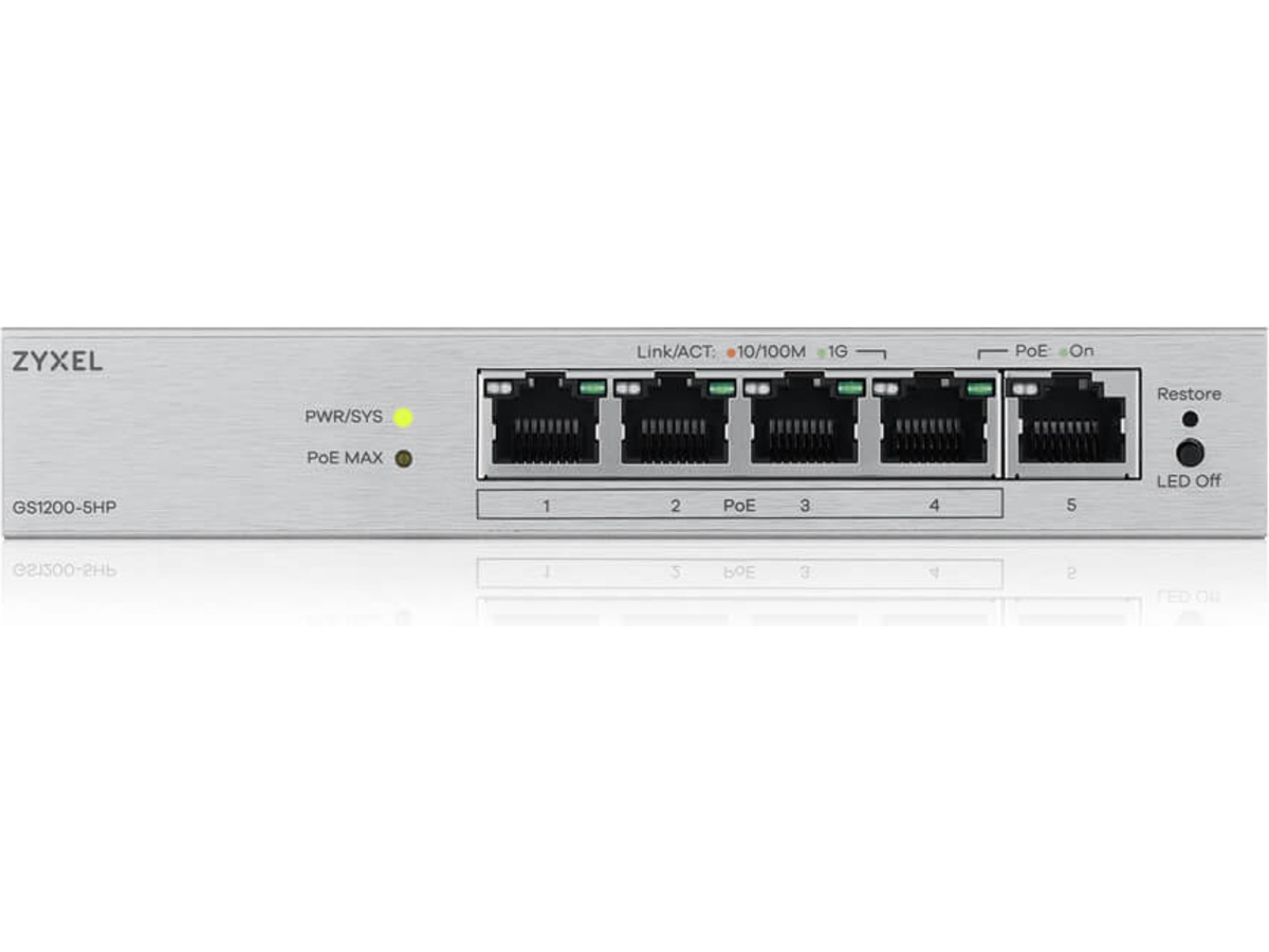 Zyxel GS1200-5HPV3-EU0101F switch Switch