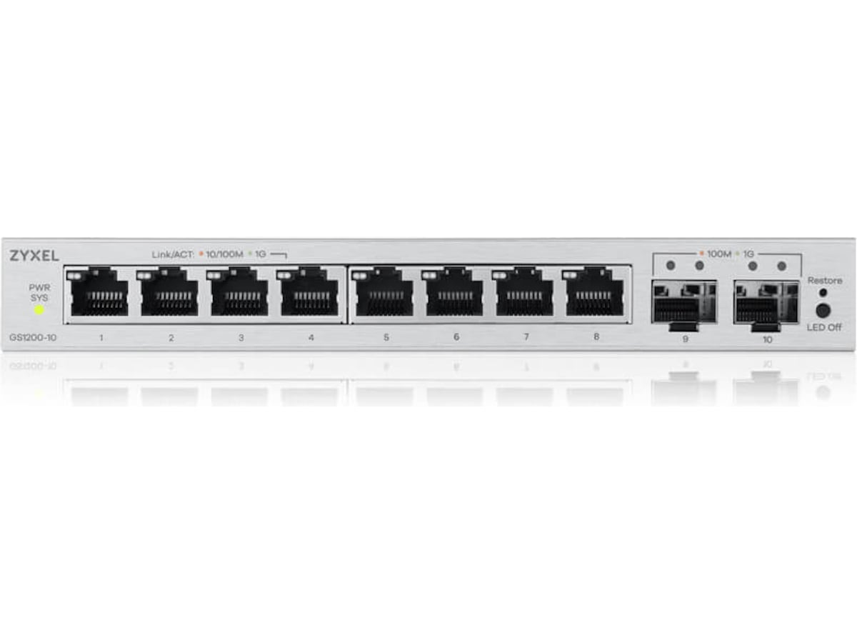 Zyxel GS1200-10V3-EU0101F switch Switch