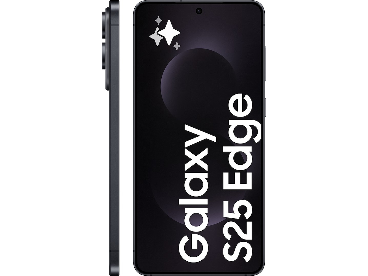 Samsung Galaxy S25 Edge smarttelefon 512GB (titanium jetblack) -B-Grade Demo mobiltelefoner