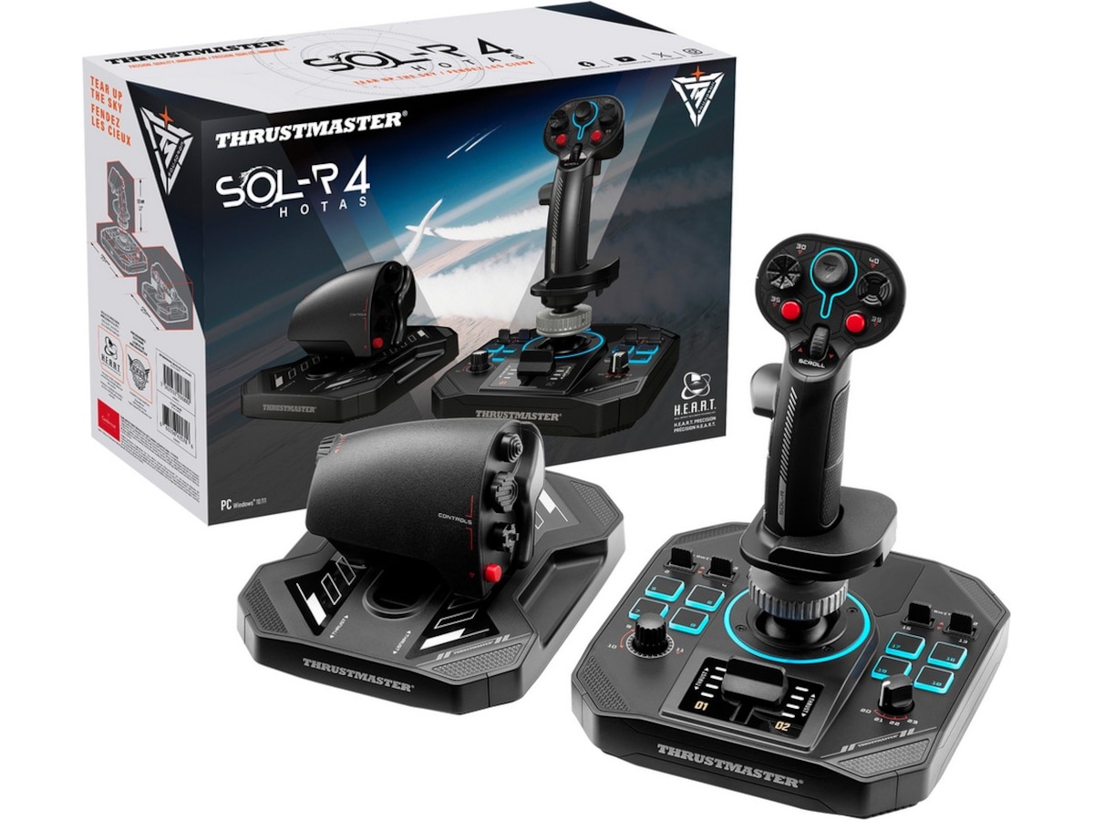 Thustmaster SOL-R 4 HOTAS Ratt og pedaler