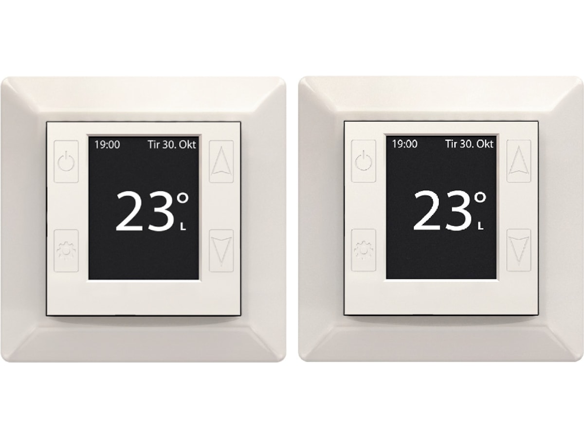 Mill Smart WiFi gulvtermostat 2-pack (polarhvit) Tilbehør til varme