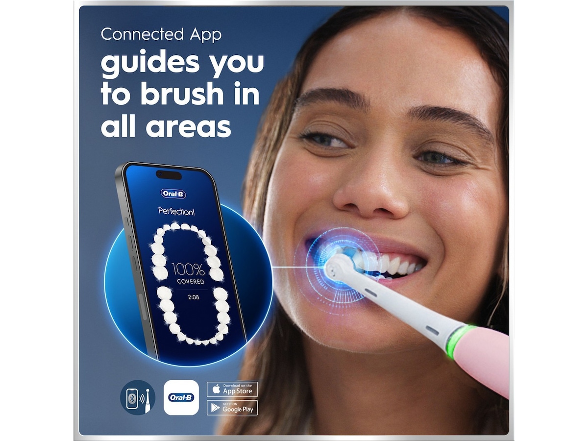 Oral-B iO6 elektrisk tannbørste (rosa) Tilbehør til tannpleie