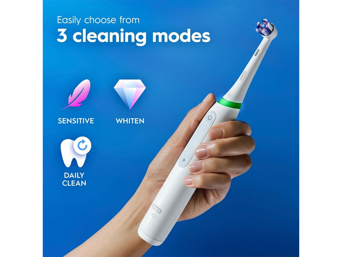 Oral-B iO3 elektrisk tannbørste (hvit) Tilbehør til tannpleie