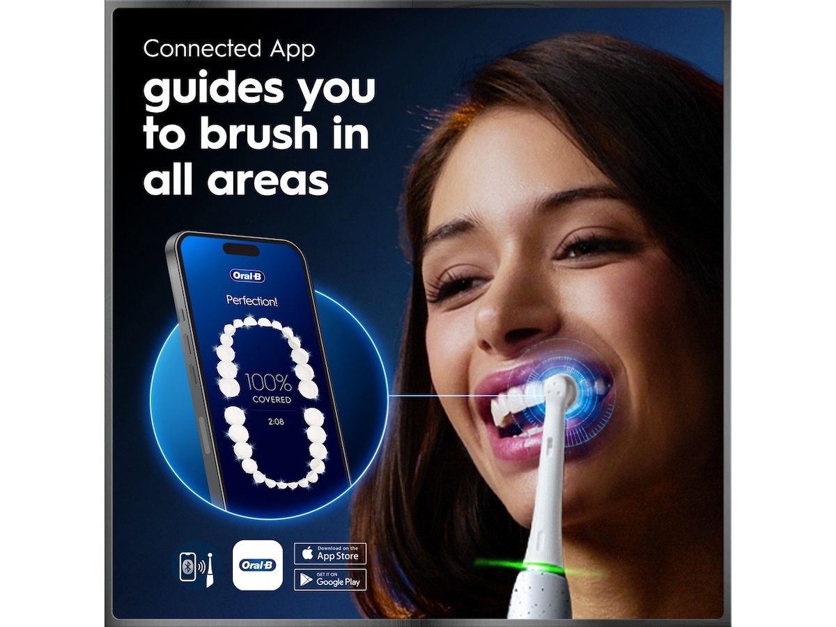 Oral-B iO10 elektrisk tannbørste (hvit) Tilbehør til tannpleie