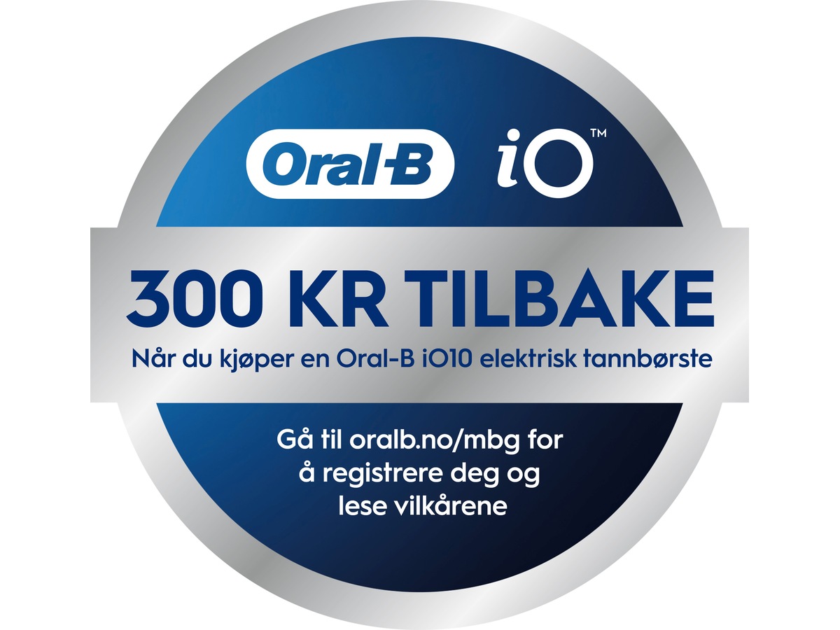 Oral-B iO10 elektrisk tannbørste (hvit) Tilbehør til tannpleie