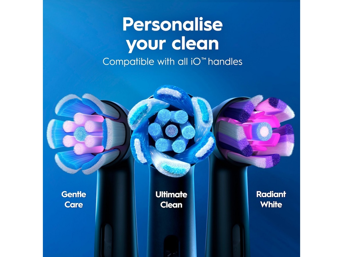 Oral-B iO3 elektrisk tannbørste (svart) Tilbehør til tannpleie