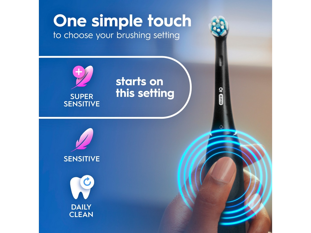Oral-B iO 2 elektrisk tannbørste (Night Black) Tilbehør til tannpleie