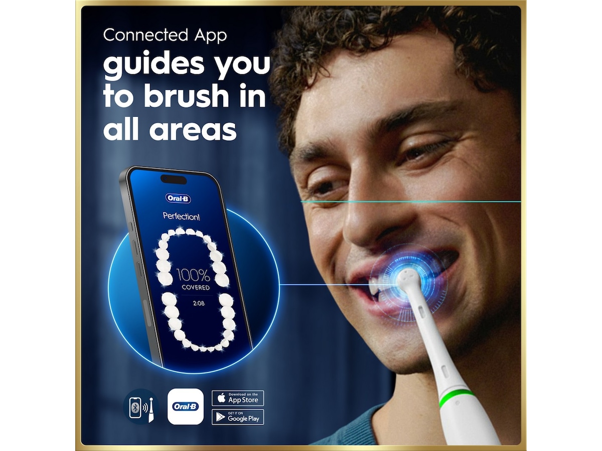 Oral-B iO9 elektrisk tannbørste (hvit) Tilbehør til tannpleie