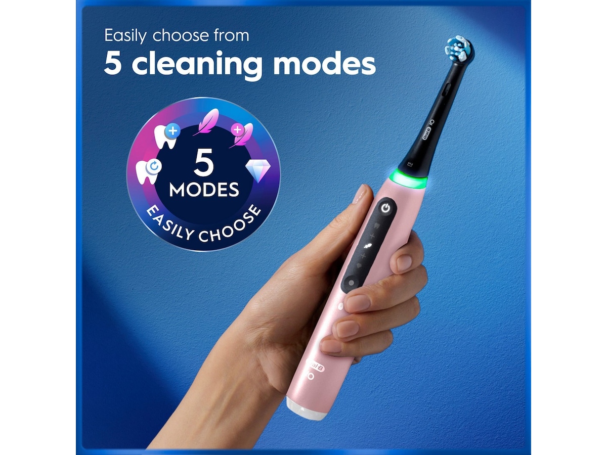 Oral-B iO5 elektrisk tannbørste (rosa) Tilbehør til tannpleie