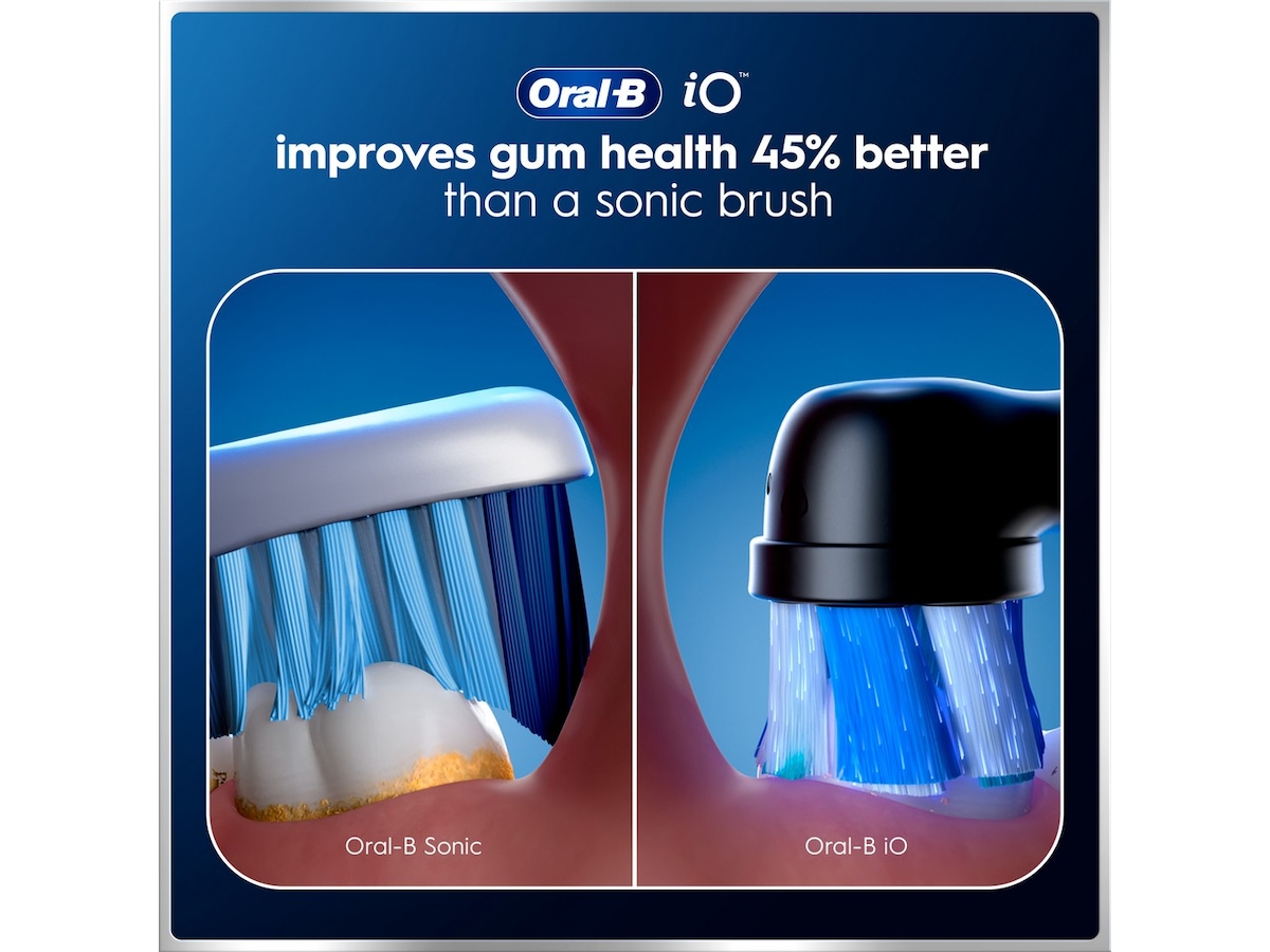 Oral-B iO6 elektrisk tannbørste (svart) Tilbehør til tannpleie