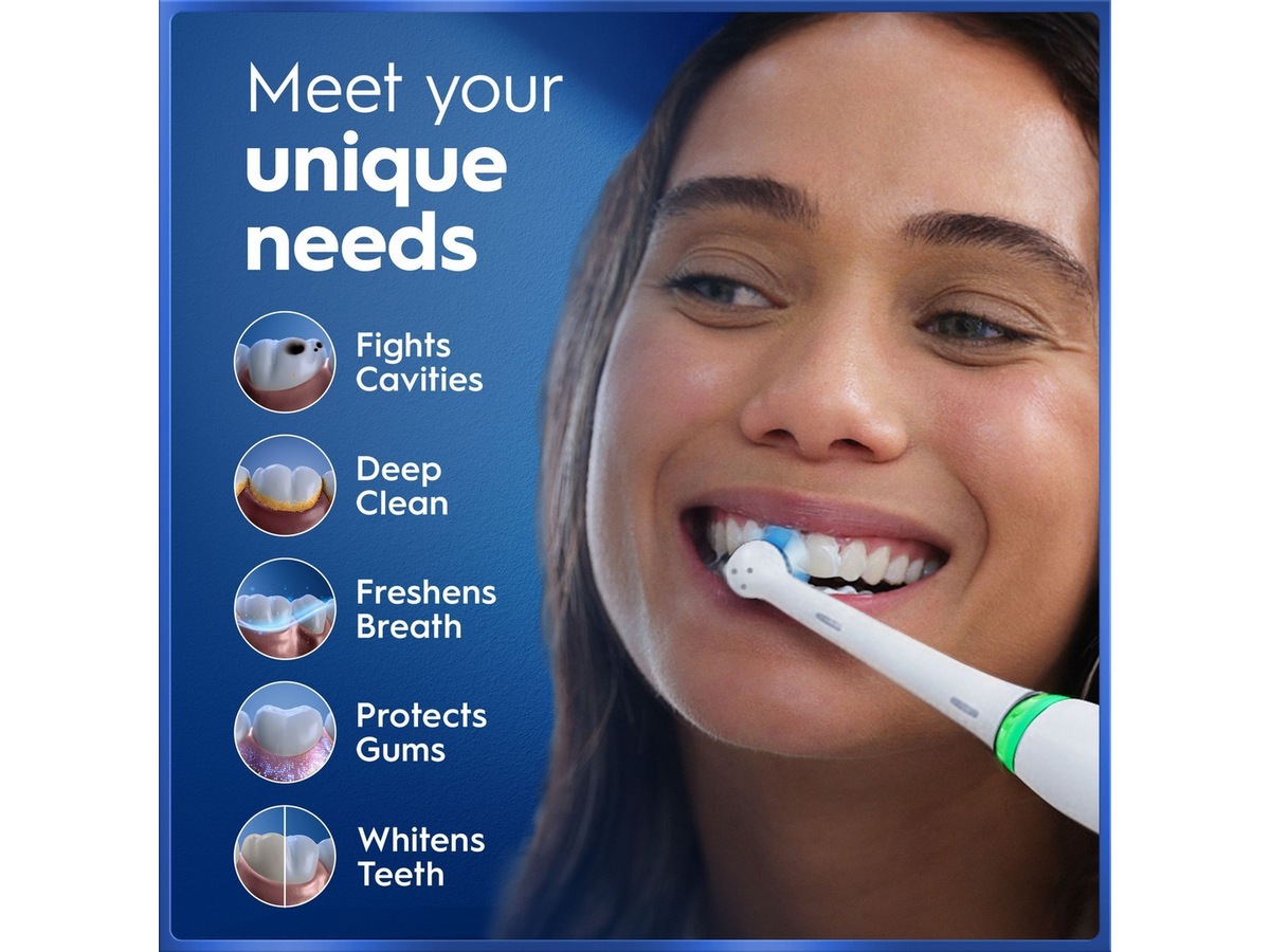 Oral-B iO5 elektrisk tannbørste (hvit) Tilbehør til tannpleie