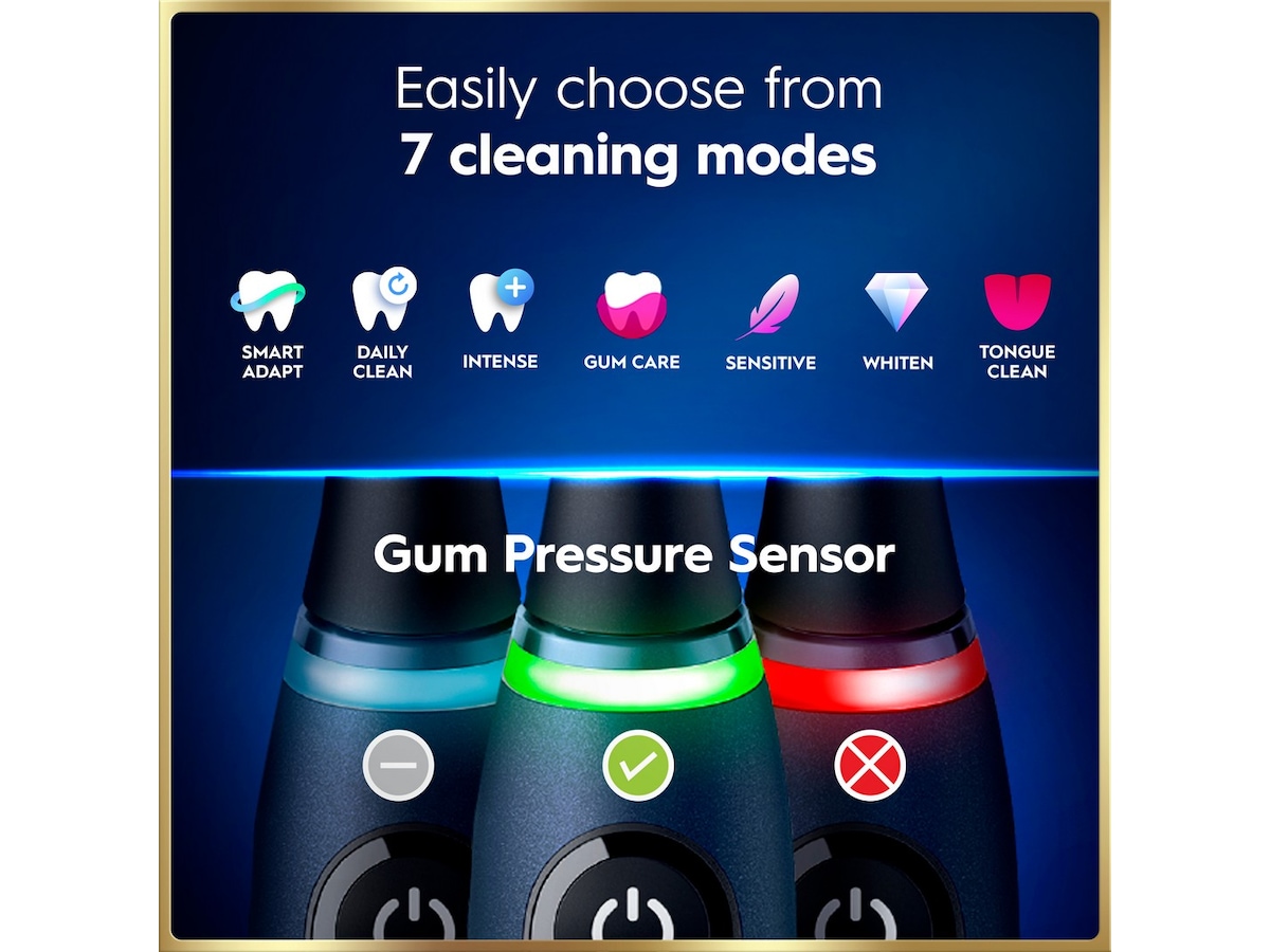 Oral-B iO9 elektrisk tannbørste (blå) Tilbehør til tannpleie