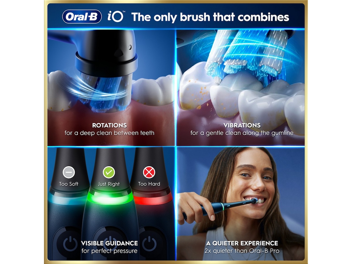 Oral-B iO9 elektrisk tannbørste (blå) Tilbehør til tannpleie