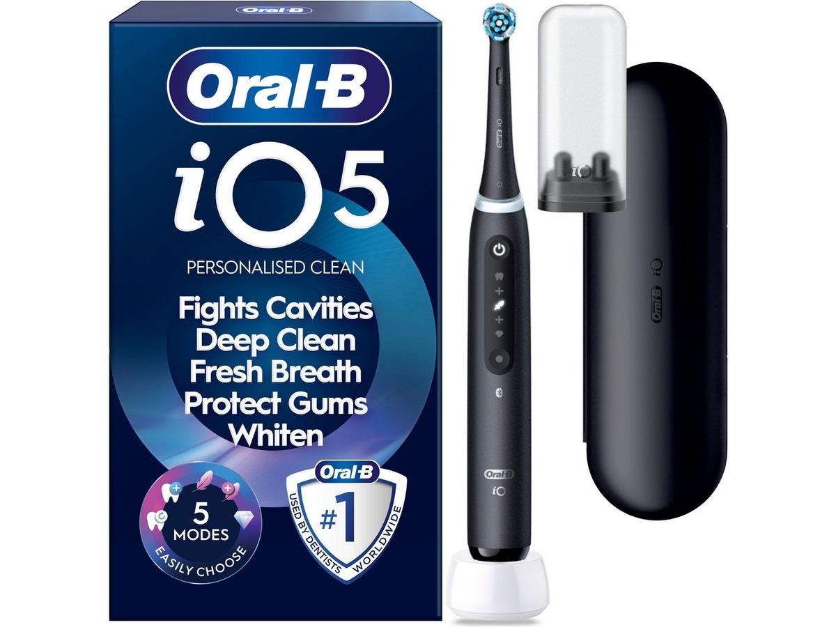 Oral-B iO5 elektrisk tannbørste (rosa) Tilbehør til tannpleie
