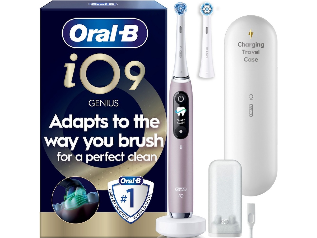 Oral-B iO9 elektrisk tannbørste (rosa) Tilbehør til tannpleie