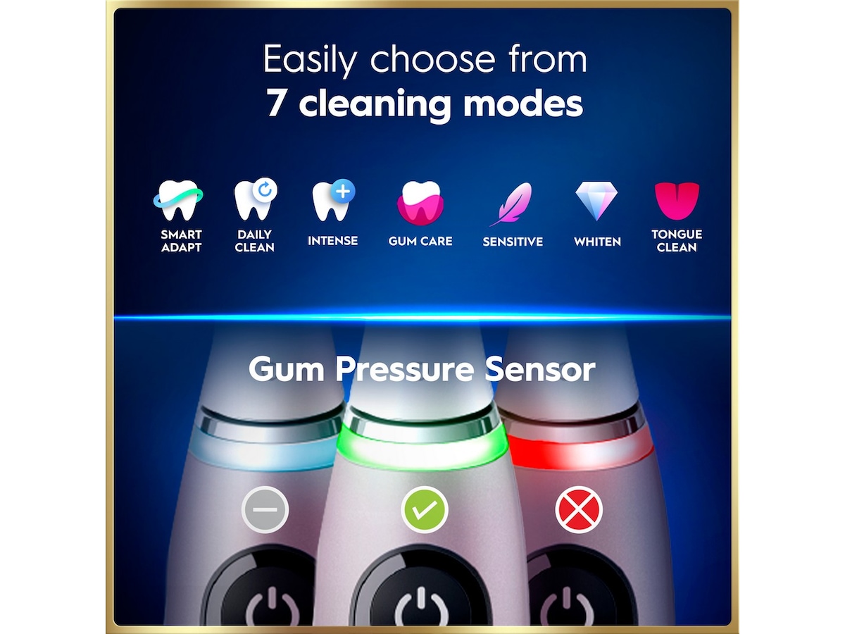 Oral-B iO9 elektrisk tannbørste (rosa) Tilbehør til tannpleie