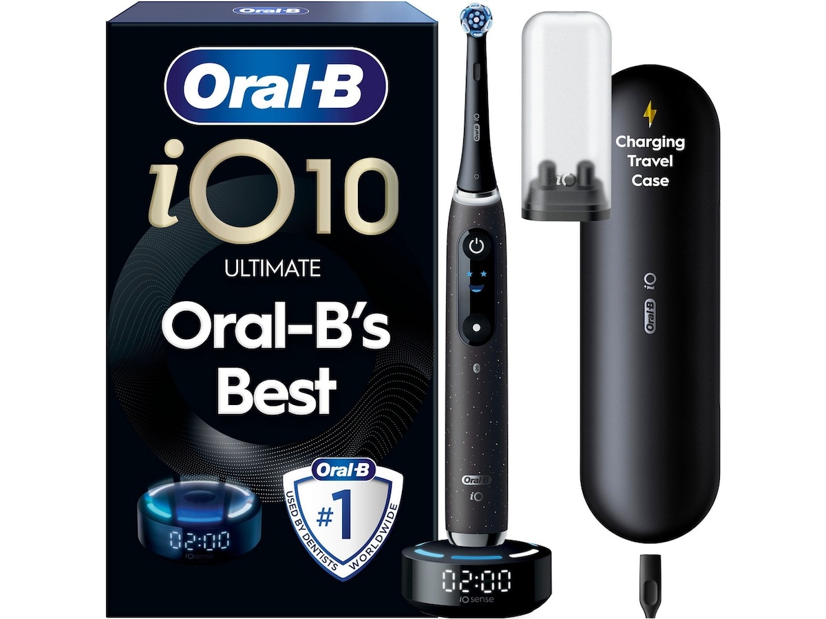 Oral-B iO10 elektrisk tannbørste (svart) Tilbehør til tannpleie