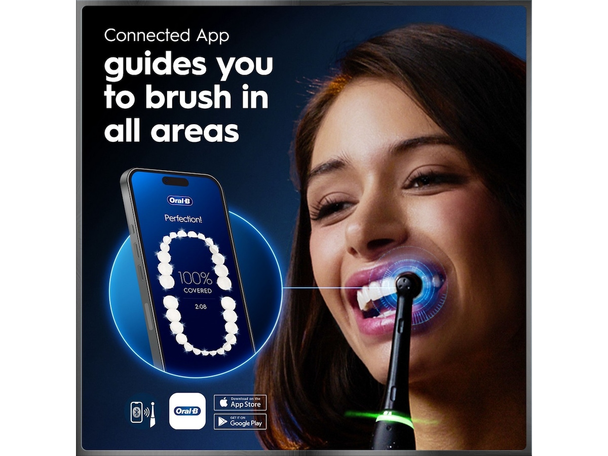 Oral-B iO10 elektrisk tannbørste (svart) Tilbehør til tannpleie