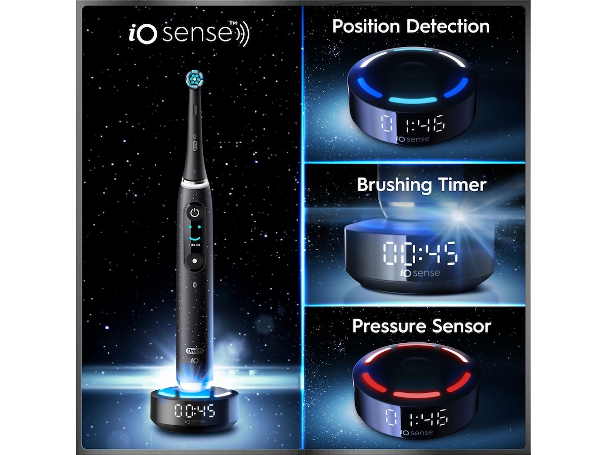 Oral-B iO10 elektrisk tannbørste (svart) Tilbehør til tannpleie