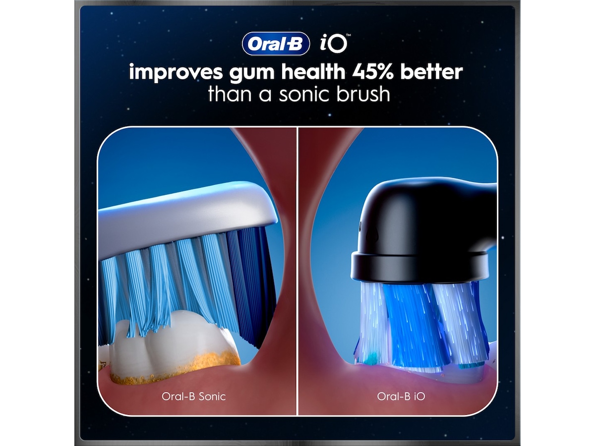 Oral-B iO10 elektrisk tannbørste (svart) Tilbehør til tannpleie