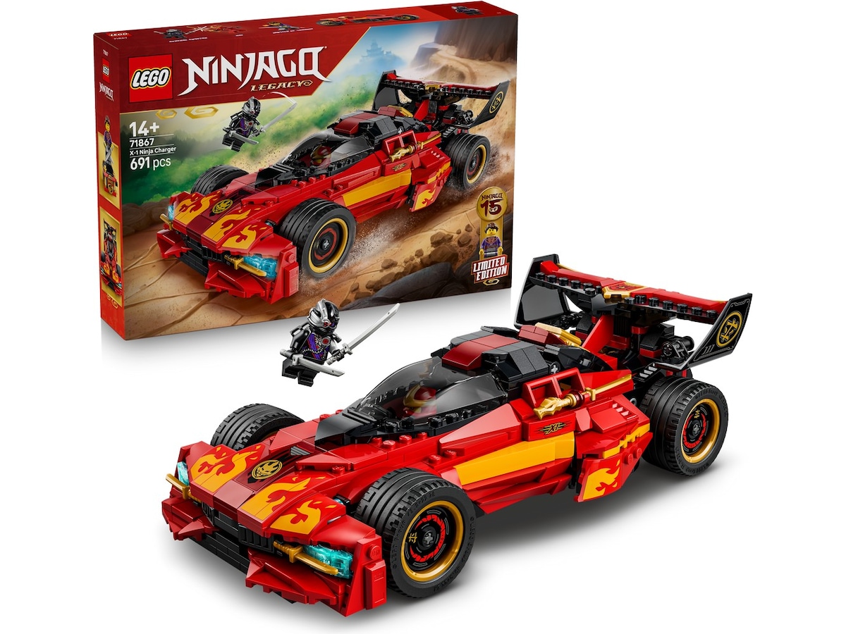 LEGO Ninjago 15-årsjubileumsutgaven av Kais X-1 ninjabil 71867 LEGO