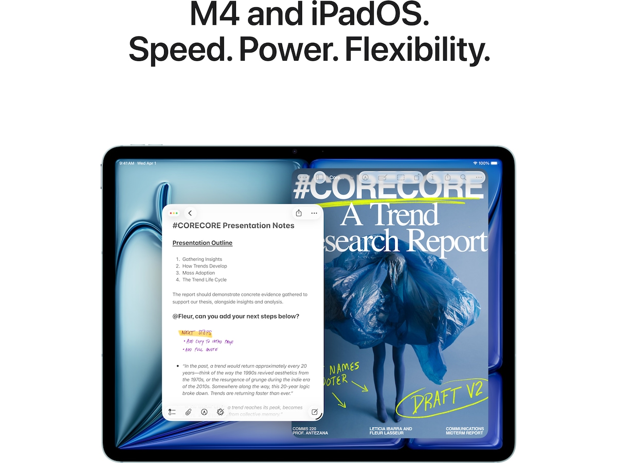 iPad Air 11" (2026) Wi-Fi + Cellular 1TB (stjerneskinn) Nettbrett / iPad