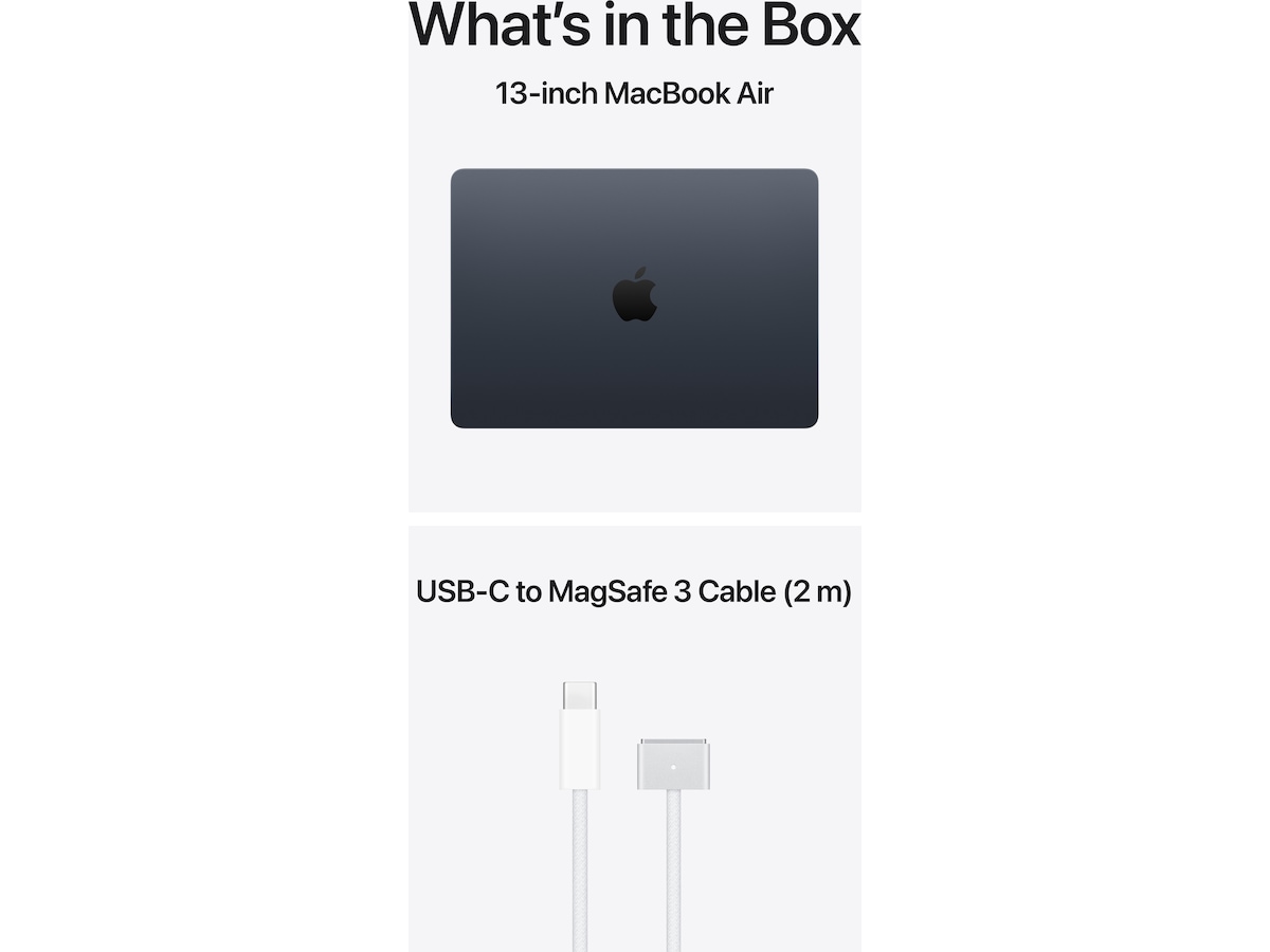 MacBook Air 13" M5 (2026) 1TB (midnatt) PC - Bærbar / laptop