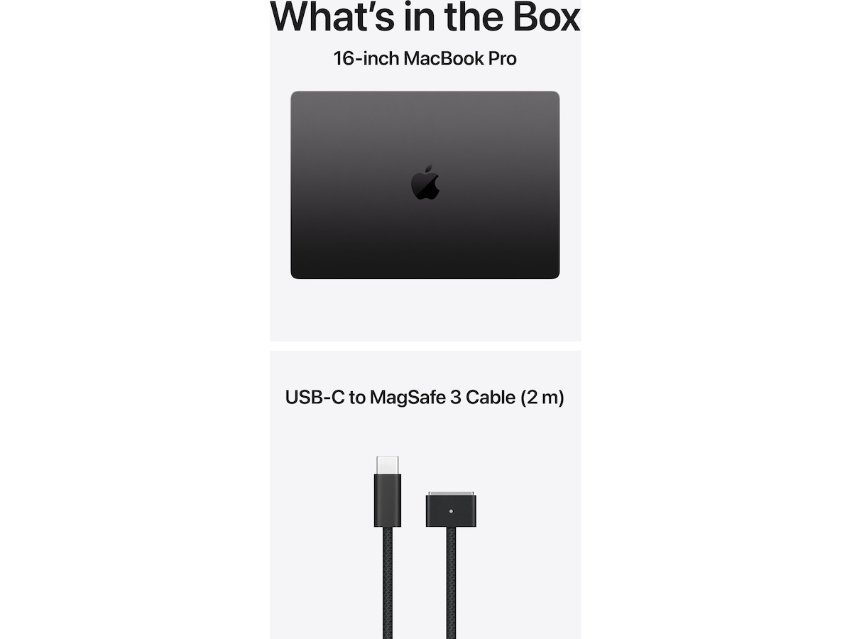 MacBook Pro 16 M5 Max (2026) 2TB (stellarsvart) PC - Bærbar / laptop