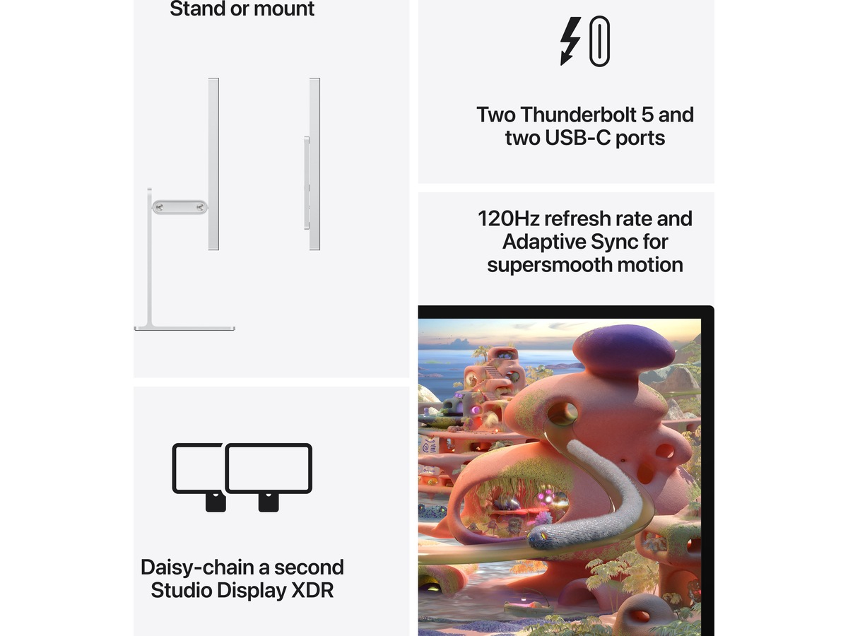 Apple Studio Display XDR (2026) Nano-Texture Glass - VESA-feste (uten stativ) Skjermer