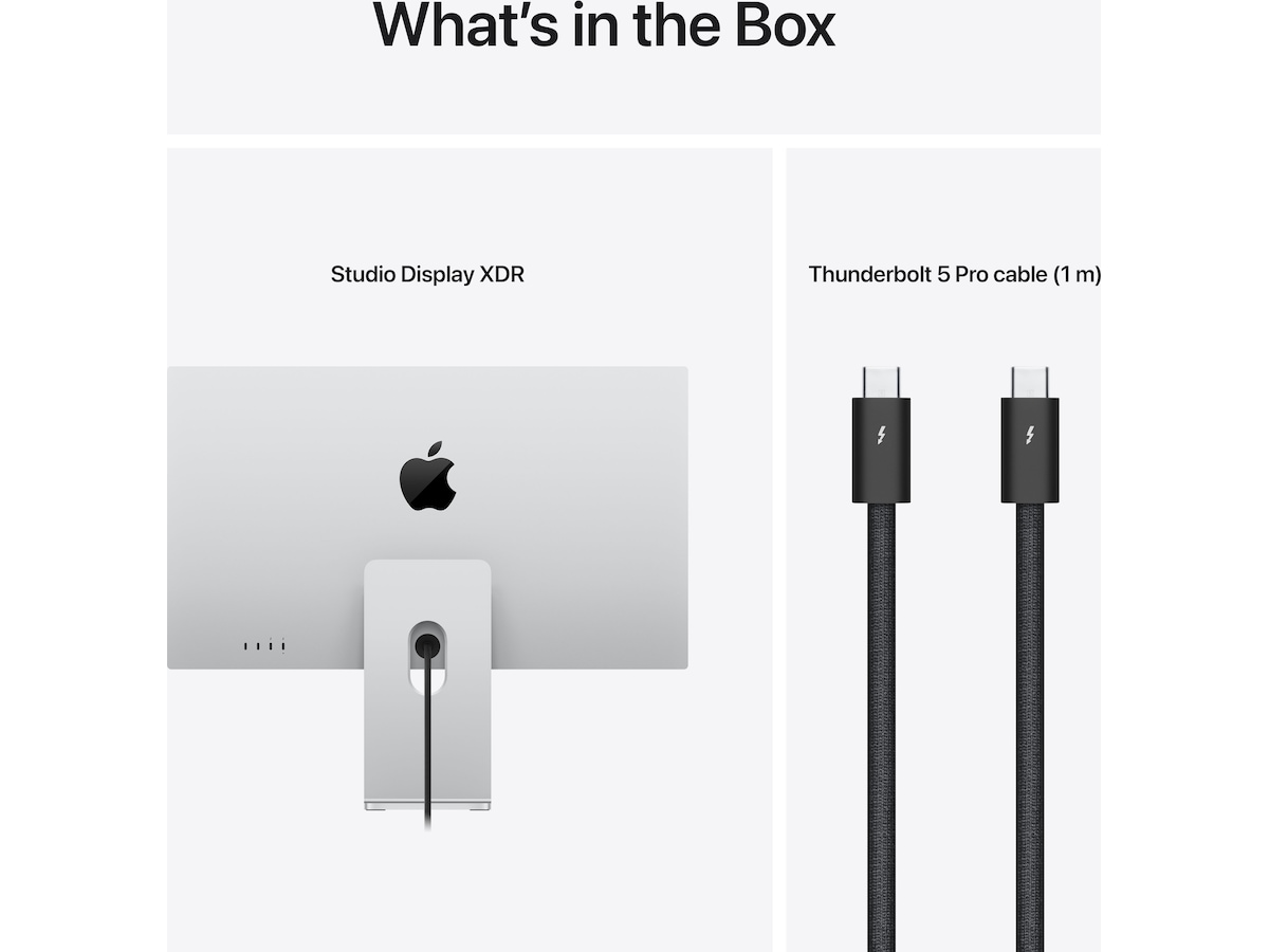 Apple Studio Display XDR (2026) Nano-Texture Glass - stativ med vinkel- og høydejustering Skjermer
