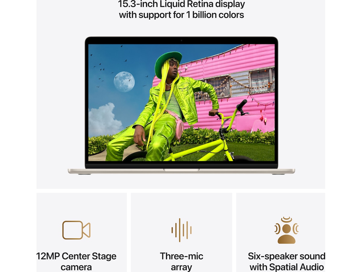 MacBook Air 15" M5 (2026) 1TB (stjerneskinn) PC - Bærbar / laptop