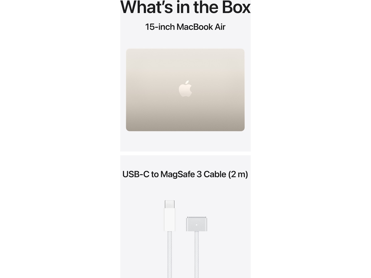 MacBook Air 15" M5 (2026) 1TB (stjerneskinn) PC - Bærbar / laptop