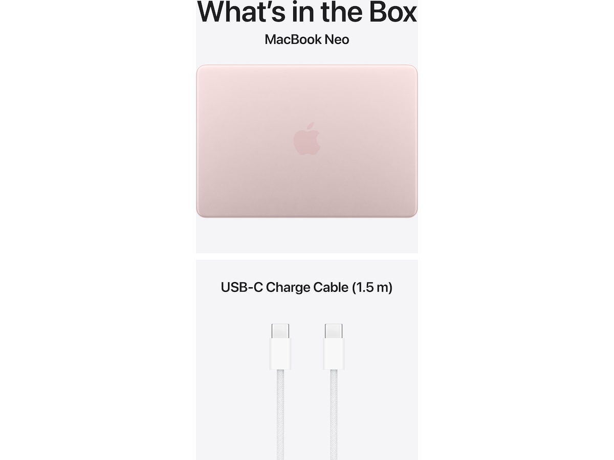 MacBook Neo 13" A18 Pro (2026) 256GB (svak rosa) PC - Bærbar / laptop
