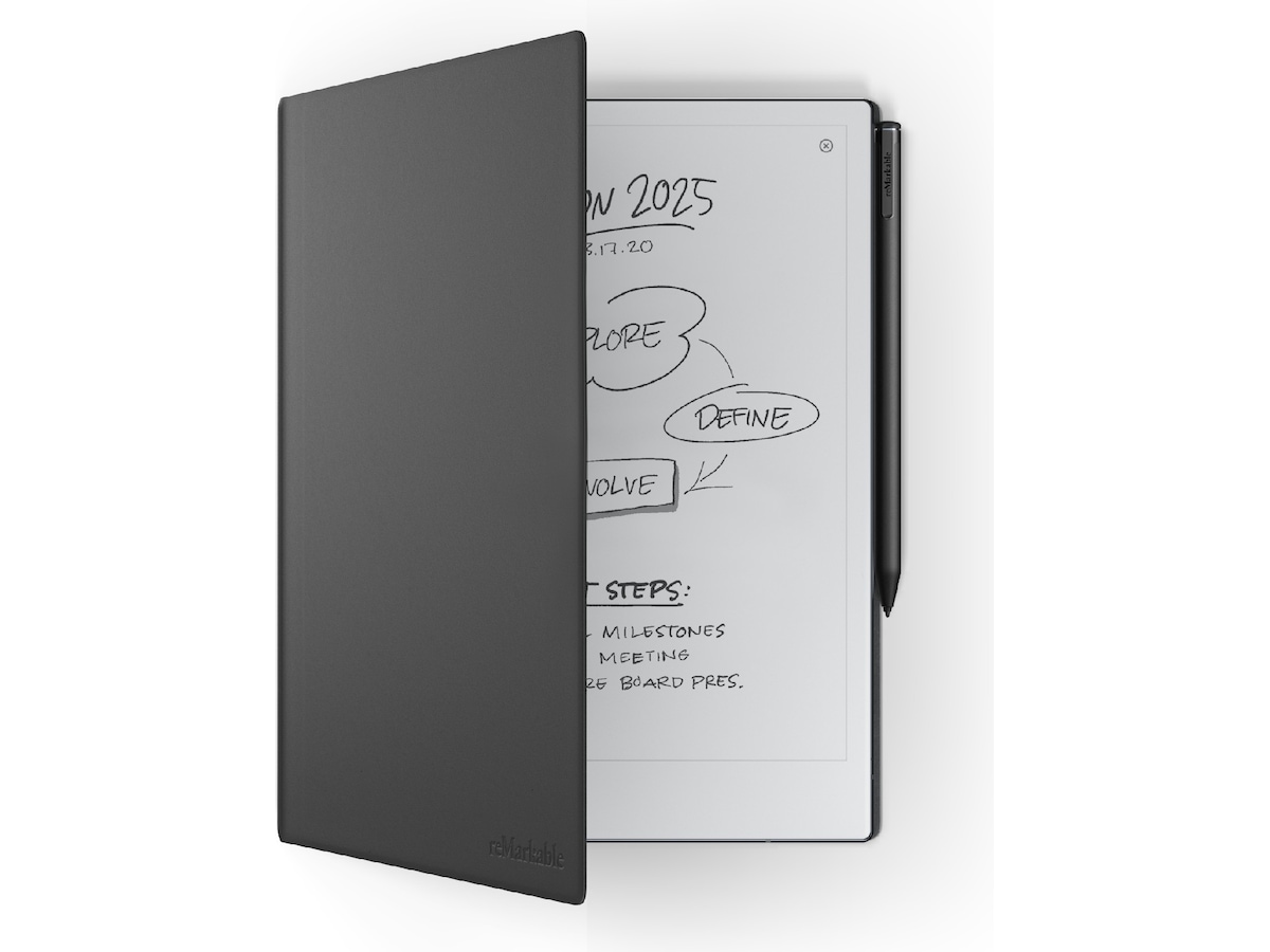 reMarkable 2 10,3" 8GB inkl. Marker Plus og Book Folio (sort skinn) -B-Grade Demo annet i PC & nettbrett