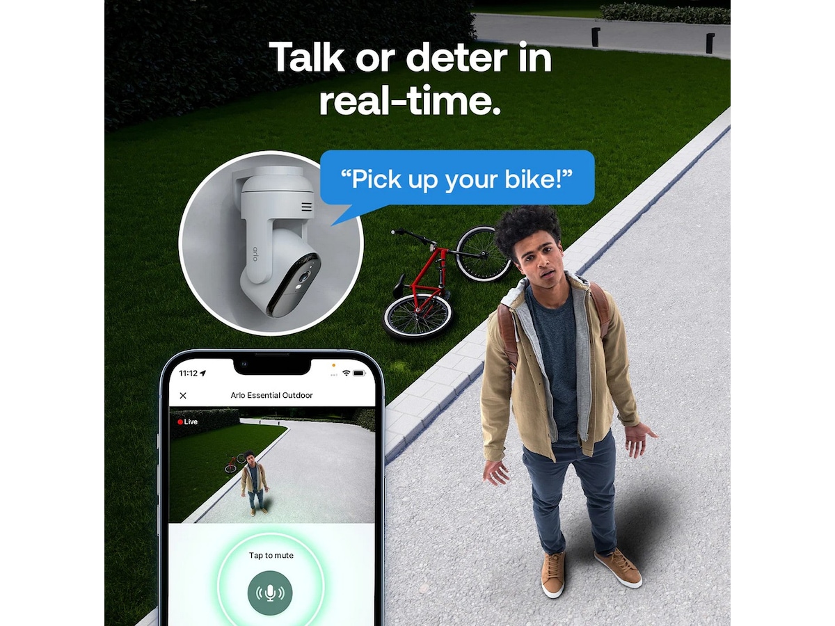 Arlo Essential 3 2k PTZ cam,  2-pk -B-Grade Demo hjem & fritid