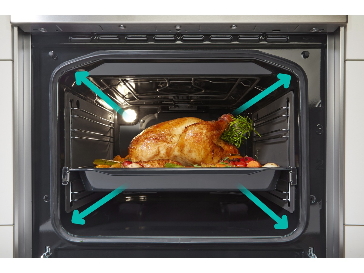 Gorenje GEC6D60WPB glasskeramisk komfyr (hvit) -B-Grade Demo komfyr & stekeovn
