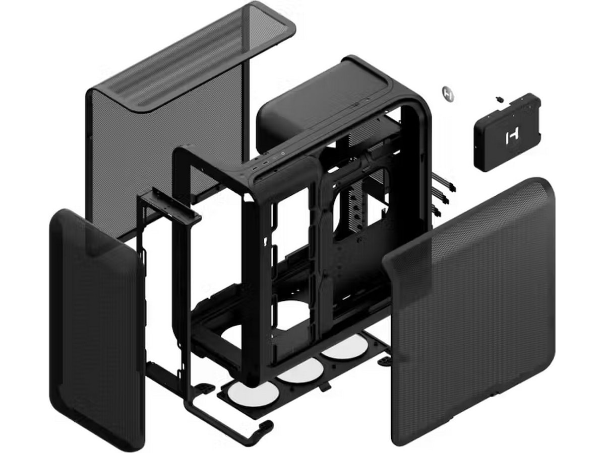HYTE X50 Air Mid Tower (sort) -B-Grade Demo annet i datautstyr