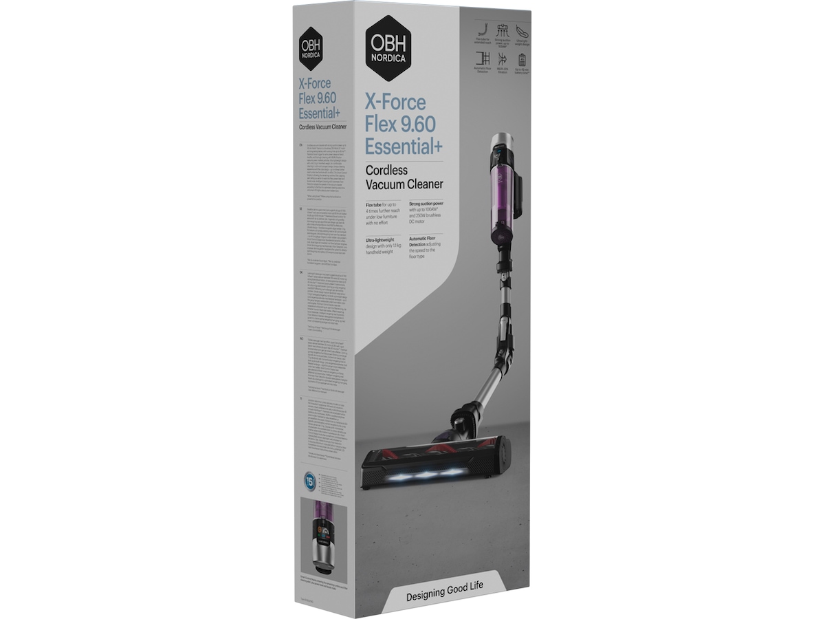 OBH NORDICA X-Force 9.60 Flex Essential+ Støvsuger EO2037NO -B-Grade Demo hjem & fritid
