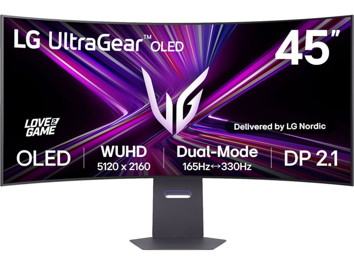 LG 45" UltraGear curved gamingskjerm 45GX950A -B-Grade Demo skjermer