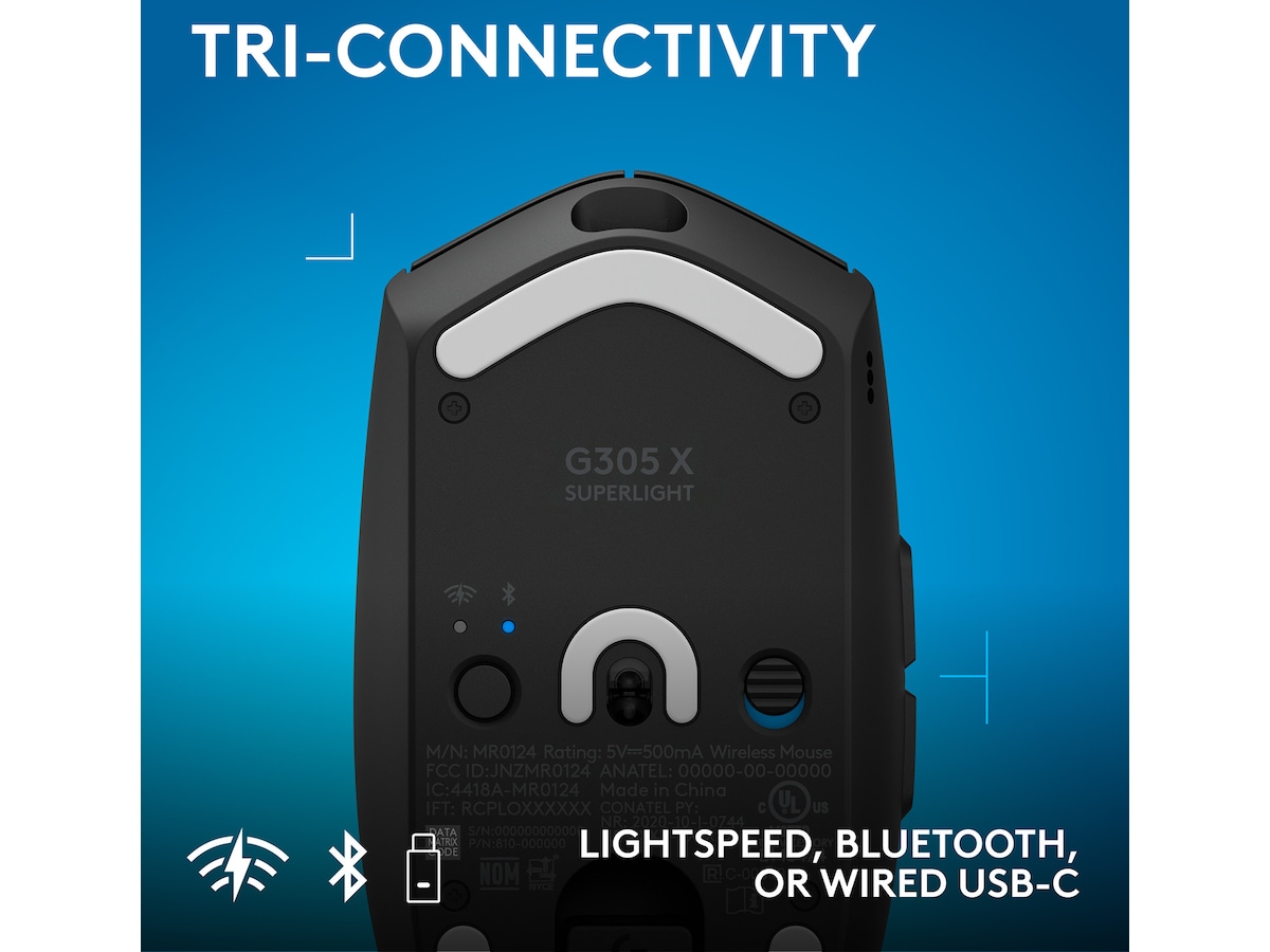 Logitech G305 X SUPERLIGHT Trådløs Gamingmus (sort) Gamingmus