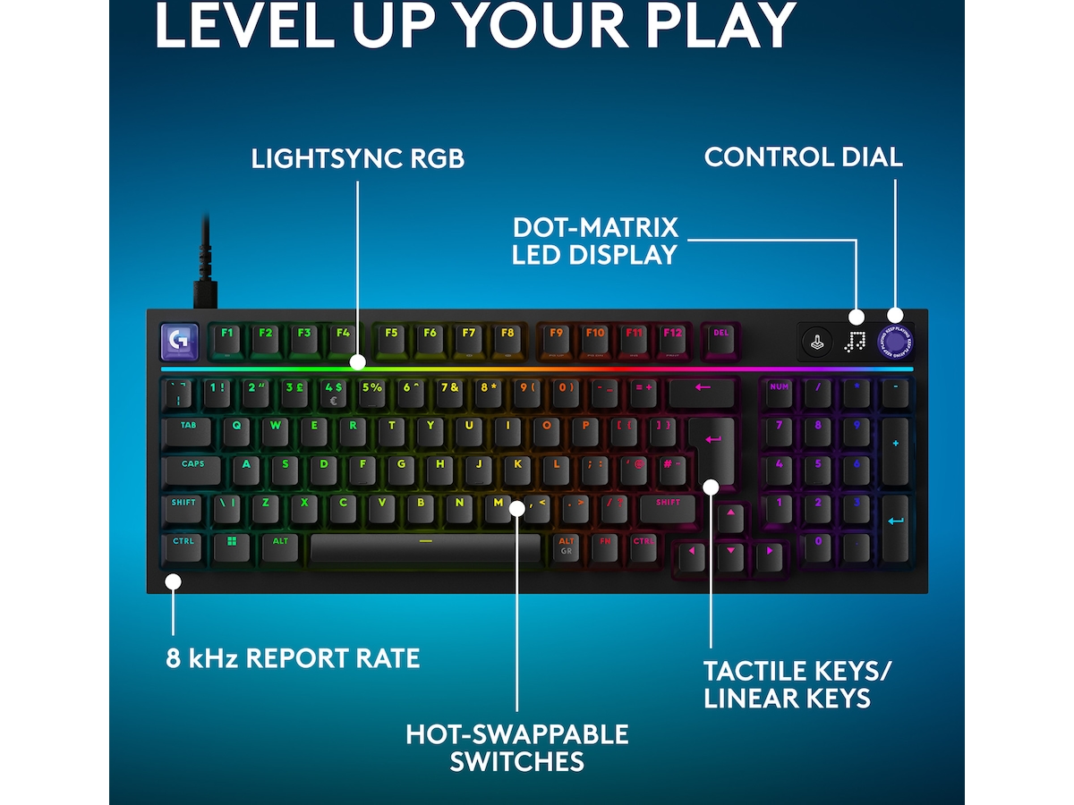 Logitech G316 X 98 Gamingtastatur (sort) Gamingtastatur